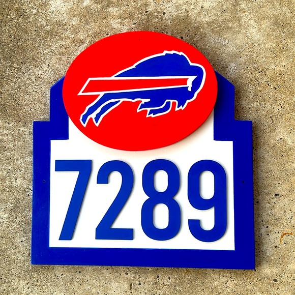 Buffalo Bills Address sign “With Your Address” Show Your BILLS MAFIA Pride. - Picture 5 of 7
